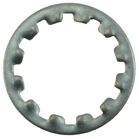 MIDWEST FASTENER Internal Tooth Lock Washer, For Screw Size 1/2 in Steel, Zinc Plated Finish, 100 PK 03986